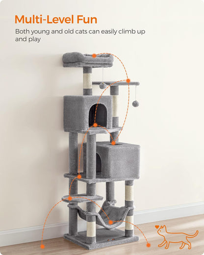 Cat Tree, Cat Tower for Indoor Cats, Cat Condo, Cat Bed Furniture, Kittens Activity Center, Cat Furniture, 2