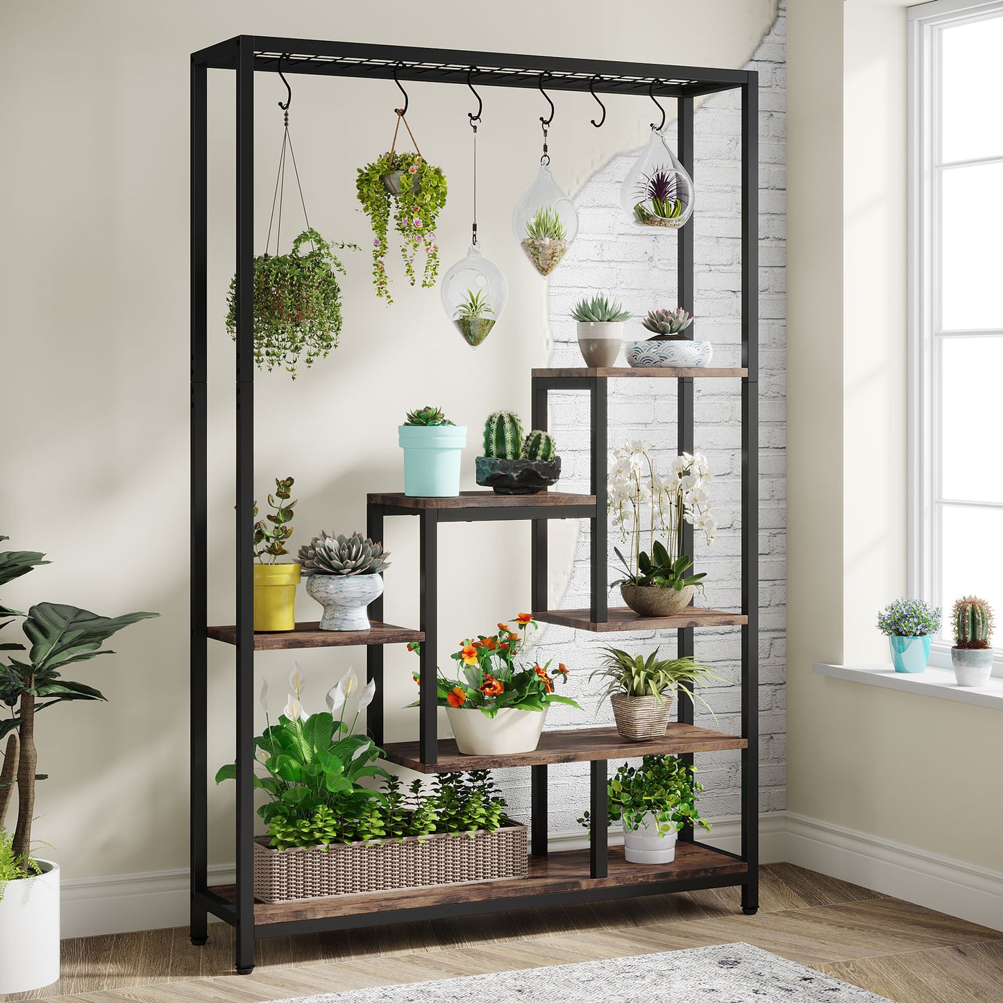 Plant Stand, 70.9" Plant Shelf Flower Bonsai Pots Display Rack, Tribesigns, 1