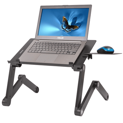 Laptop Stand for Bed, Adjustable Laptop Stand, Laptop Stand with Cooling Fans, Folding Laptop Stand, WonderWorker Einstein, 1