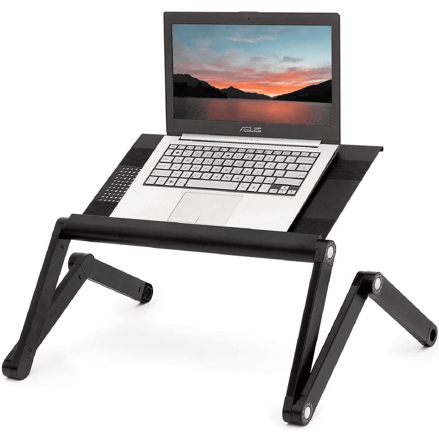WonderWorker Nobel - Ergonomic Folding Laptop Table, Adjustable Laptop Stand