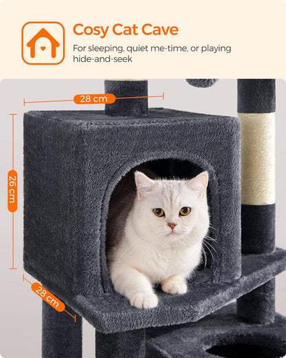 Cat Tree, Cat Tower for Indoor Cats, Cat Condo, Cat Bed Furniture, Kittens Activity Center, Cat Furniture, 4