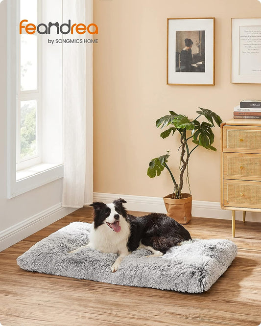 Dog Bed, Linen-Look Pet Bed, Dog Sofa Bed, Dog Bed Mats, Dog Furniture, Cuddly Dog Sofa, 1