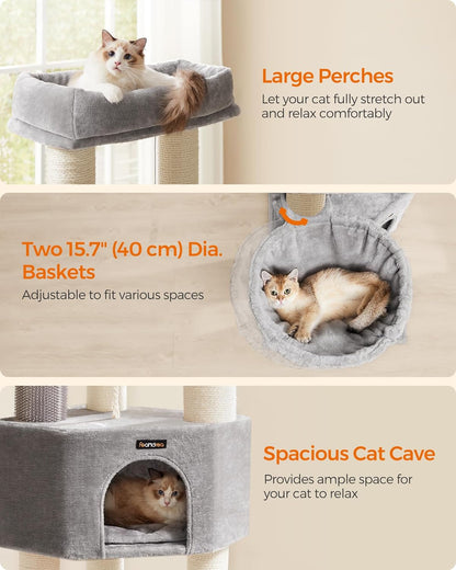 Cat Tree, Cat Tower for Indoor Cats, Cat Condo, Cat Bed Furniture, Kittens Activity Center, Cat Furniture, 2