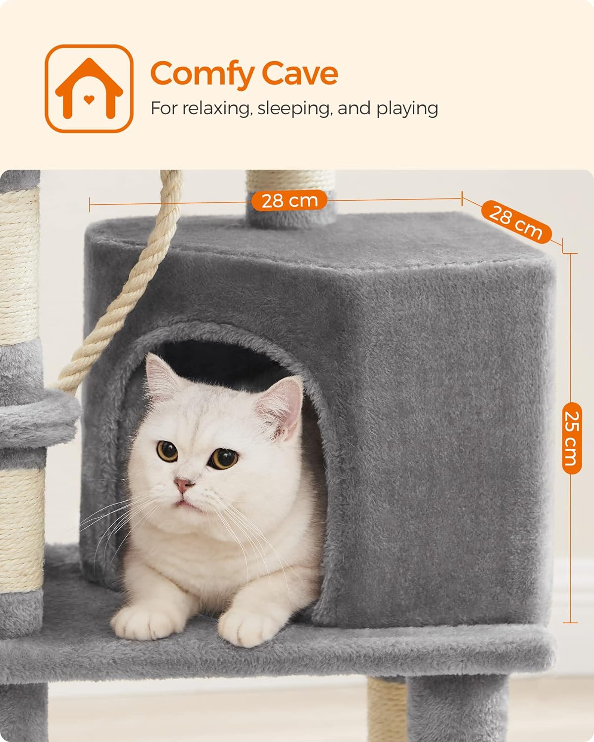 Cat Tree, Cat Tower for Indoor Cats, Cat Condo, Cat Bed Furniture, Kittens Activity Center, Cat Furniture, 7