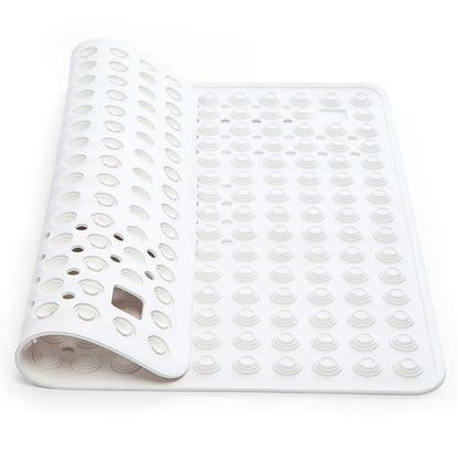Tatkraft Detail - Heavy Duty Shower Mat Non Slip, Rubber Shower & Bathtub Mat with 134 Powerful Suction Cups, 60x60 cm, White, Made in Italy
