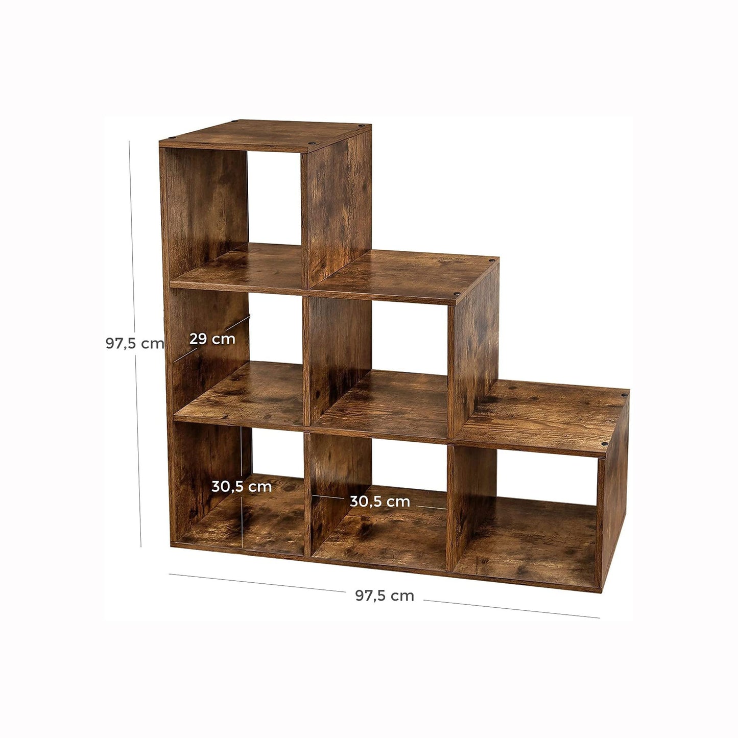 Tree Bookshelf, Floor Standing Bookcase, Wooden Shelves, Corner Bookshelf Tree, Cube Storage Shelf 3