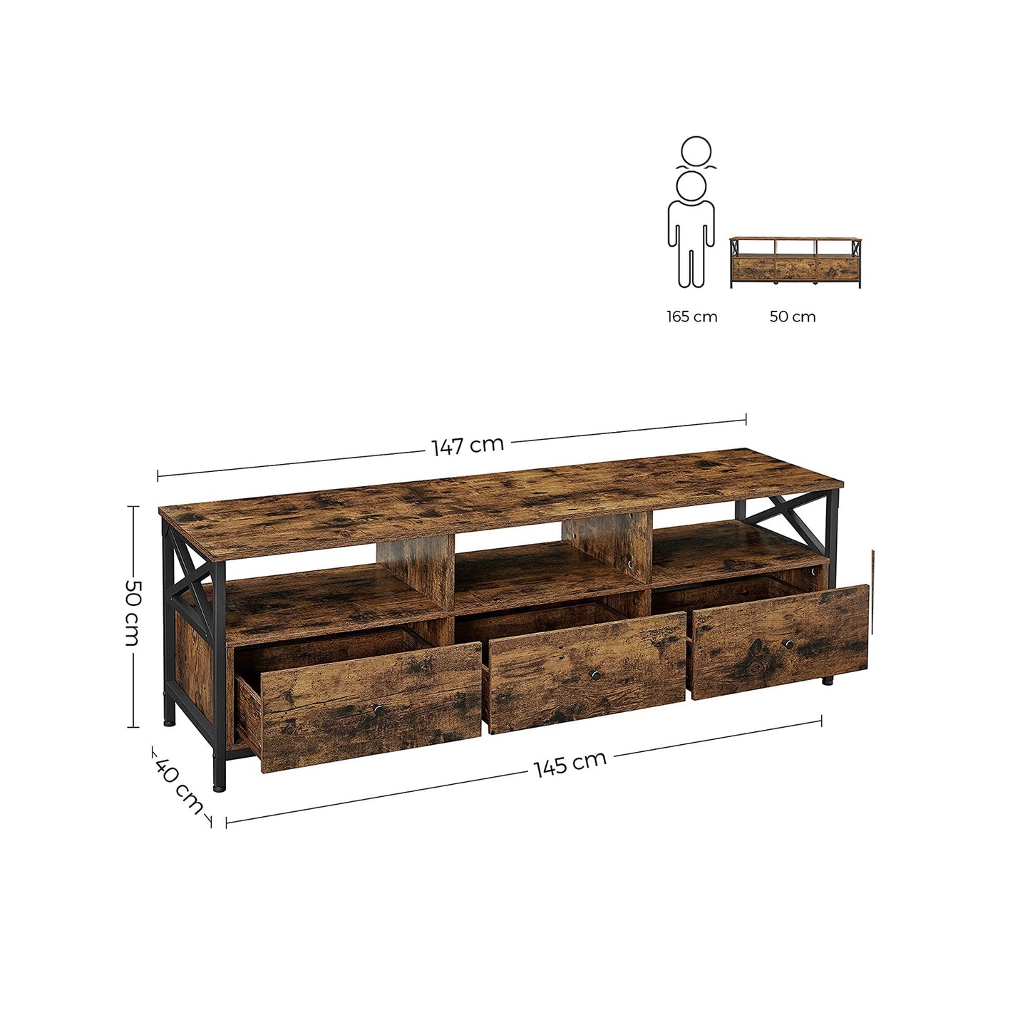 TV Stand Cabinet, Television Stands, Console Table for TV  7