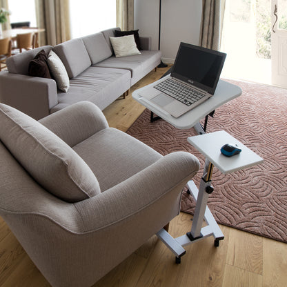 Laptop Table, Portable Laptop Desk, Sofa Desk, Laptop Bed Table, with Mouse Pad, Desk on Wheels, Tatkraft Like, 2