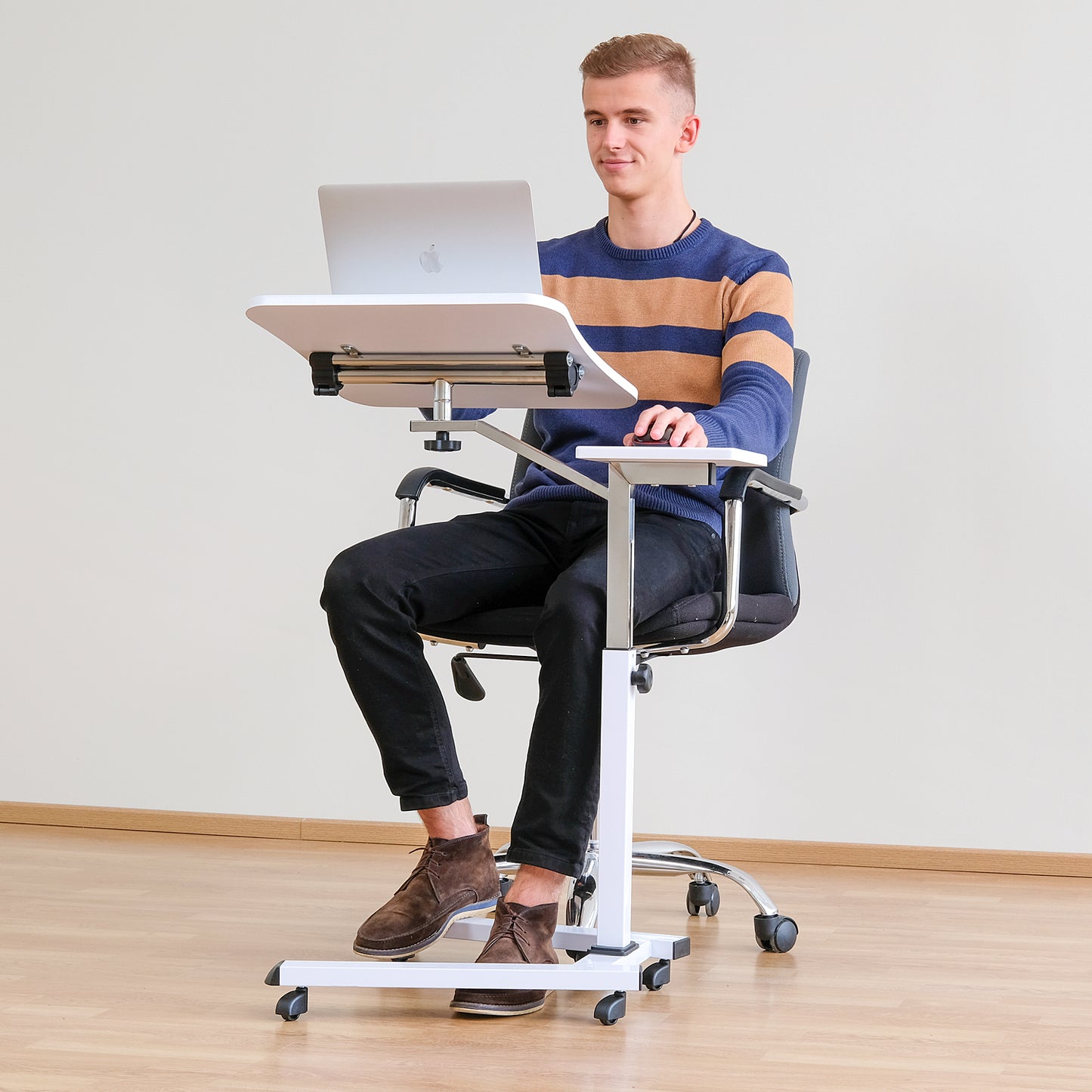 Laptop Table, Adjustable Laptop Table, Portable Laptop Table, Laptop Table on Wheels, Laptop Table for Bed, Tatkraft Like, 15