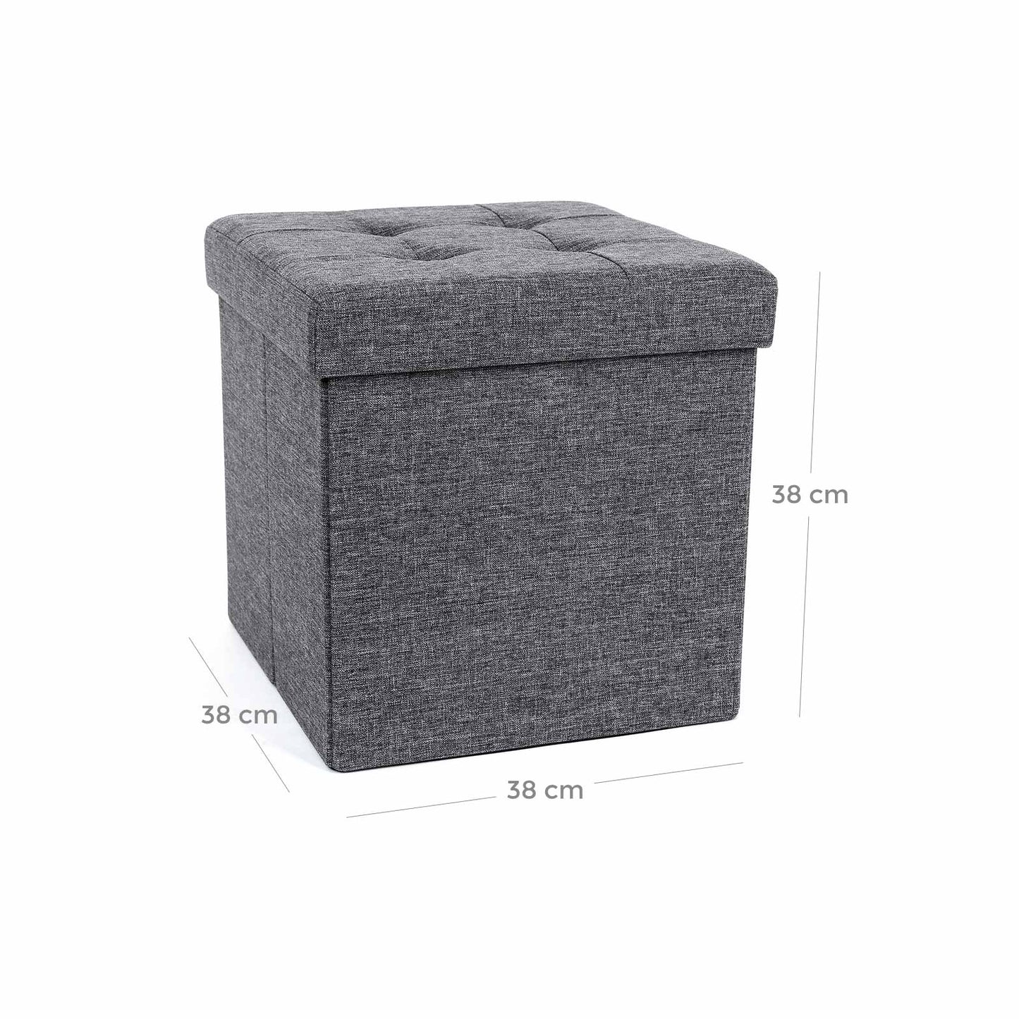 Folding Storage Chest Ottoman Footstool Portable Picnic Seat Versatile Space-saving CubesMax Load 300 kg, 6