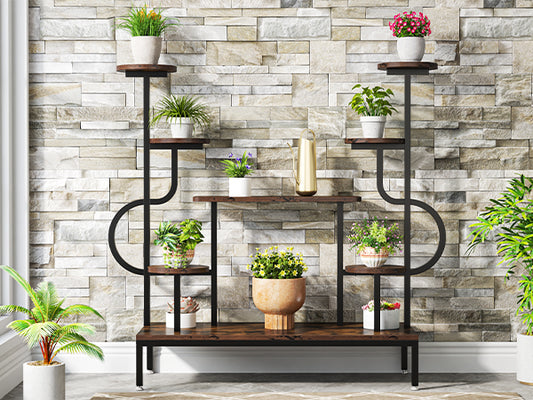 Plant Stand, 8-tier Potted Ladder Holder Flower Rack Shelves, Tribesigns, 1